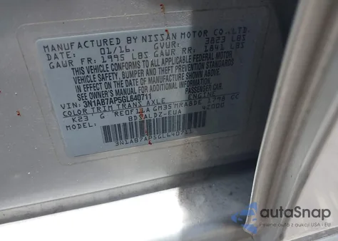 2016 Nissan Sentra Fe+ S/S/Sl/Sr/Sv из США, поврежденный, VIN 3N1AB7AP5GL640711